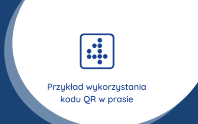 Przykład wykorzystania kodu QR w prasie