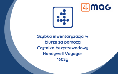 Szybka inwentaryzacja w biurze za pomocą Czytnika bezprzewodowy Honeywell Voyager 1602g