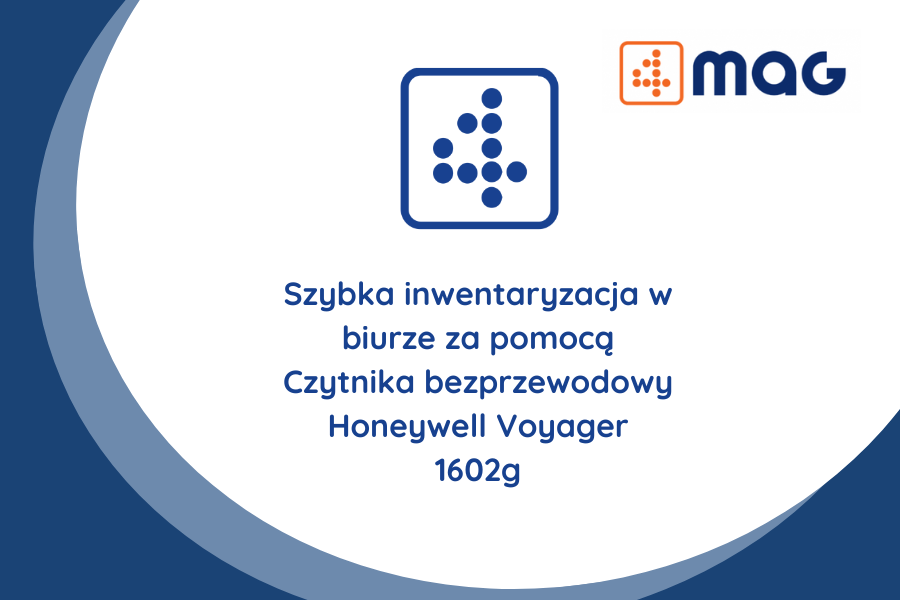 Szybka inwentaryzacja w biurze za pomocą Czytnika bezprzewodowy Honeywell Voyager 1602g